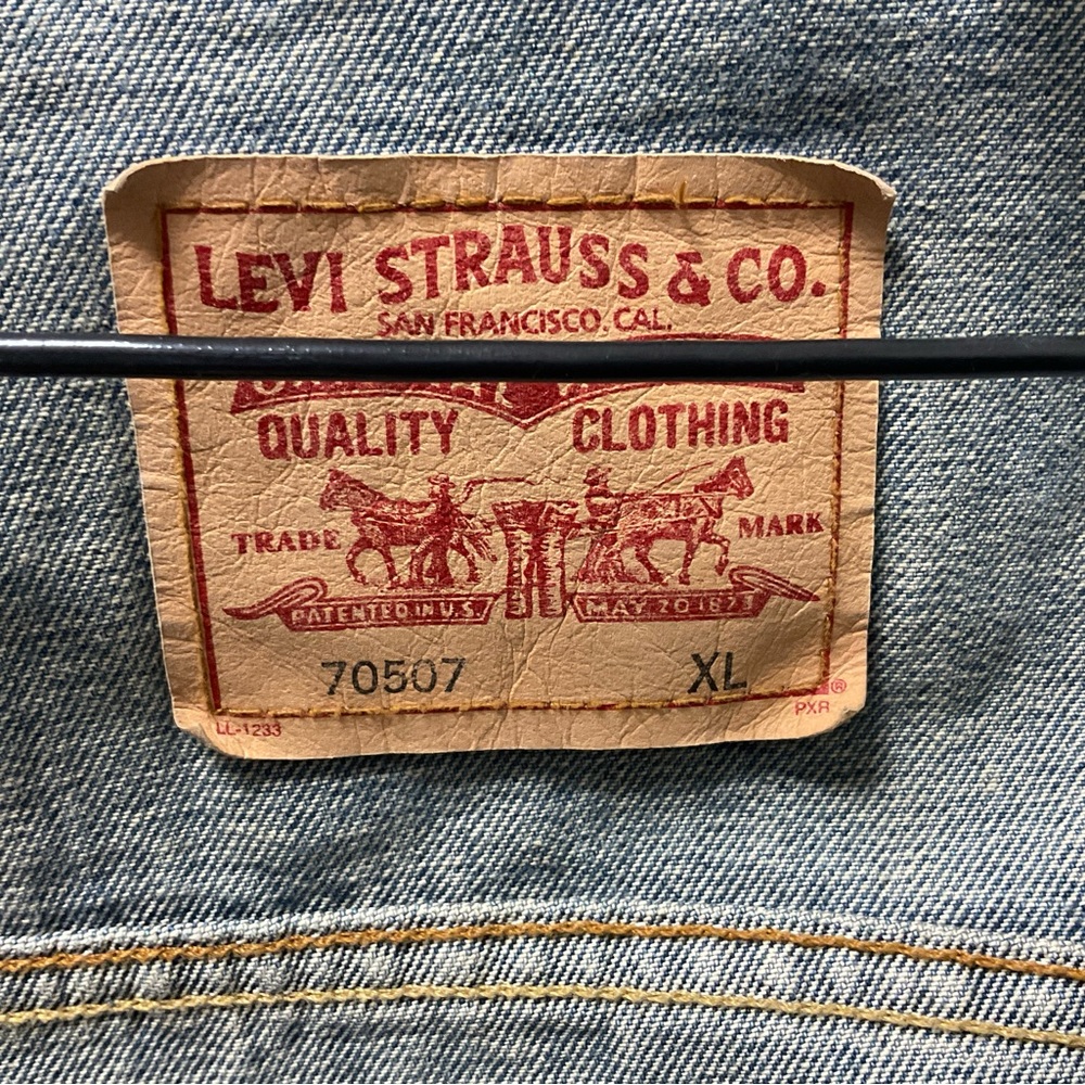 Levi Strauss & Co. Embroidered Puerto Rican Flag/Pacific Trucker Jean Jacket! - Picture 12 of 15